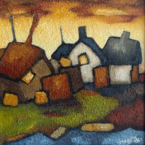 Sunset over the Bay di Sjoddy, Pittura in vendita su Singulart