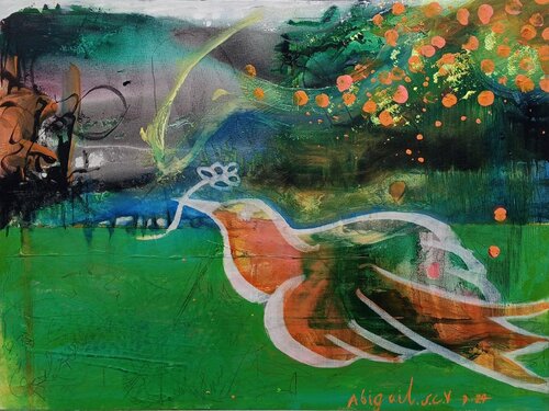 Joy Bird von Abi Siwan Cansdale, Malerei kaufen auf Singulart