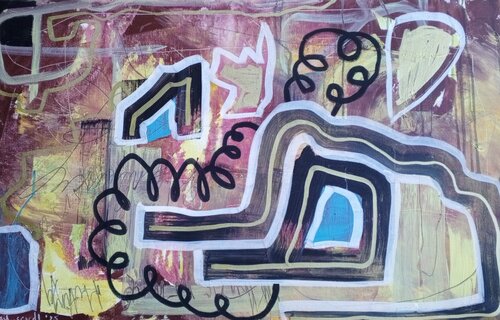 Telephone van Abi Siwan Cansdale, Schilderij te koop op Singulart