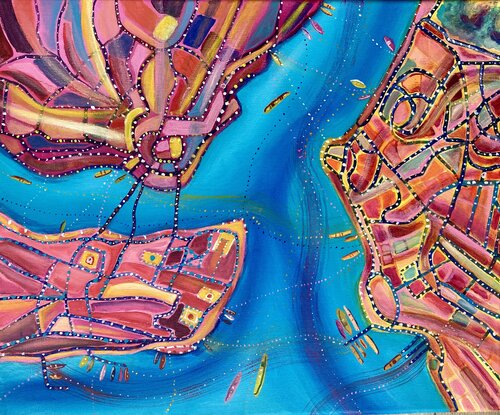 la Corne d'Or de Agnes BENNETOT, Pintura a la venta en Singulart