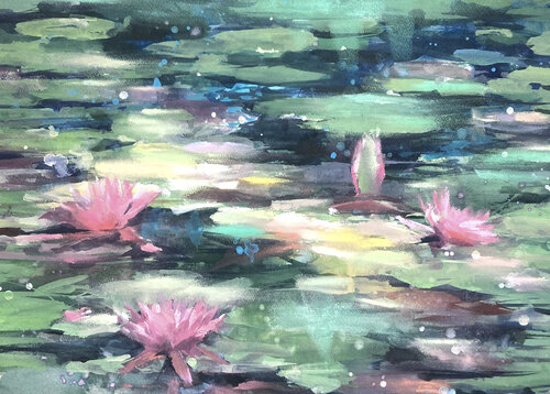 Waterside Waltz van Akira MURATA, Schilderij te koop op Singulart