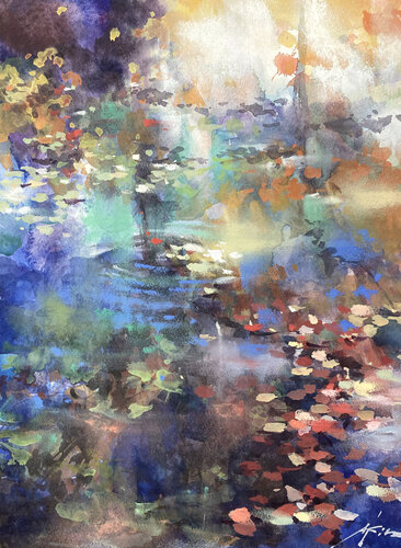 Sounds of early autumn van Akira MURATA, Schilderij te koop op Singulart