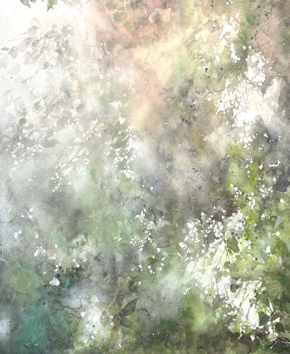 In the morning, the leaves rustle in the sunlight von Akira MURATA, Malerei kaufen auf Singulart