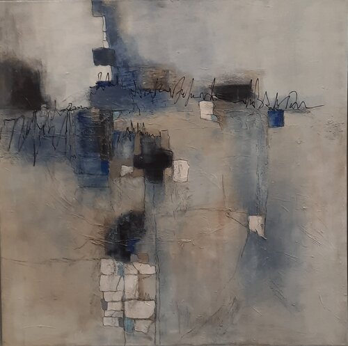 Blue Line by Elfie Marijanovic, Painting for Sale on Singulart