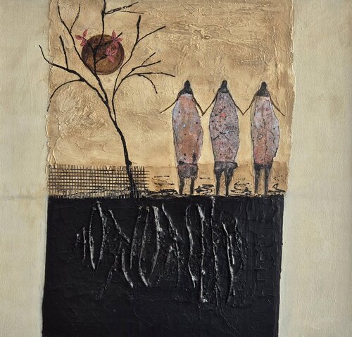 Lady walking par Elfie Marijanovic, Peinture en vente sur Singulart