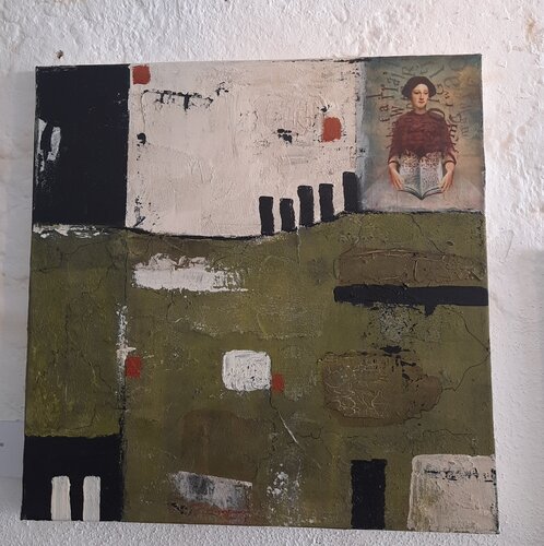 Readerin by Elfie Marijanovic, 회화 for Sale on Singulart