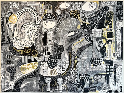 Gold Coast van Sophia Bounou, Schilderij te koop op Singulart