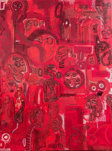 Love day van Sophia Bounou, Schilderij te koop op Singulart