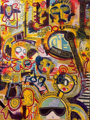 Humboldt van Sophia Bounou, Schilderij te koop op Singulart