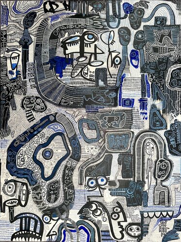 Chasing van Sophia Bounou, Schilderij te koop op Singulart