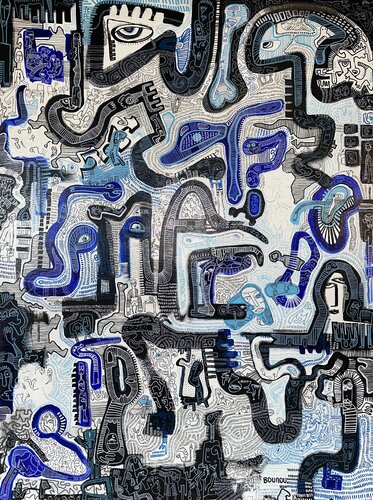 Traffic van Sophia Bounou, Schilderij te koop op Singulart