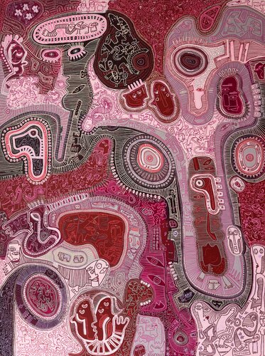 Petals by Sophia Bounou, Painting for Sale on Singulart