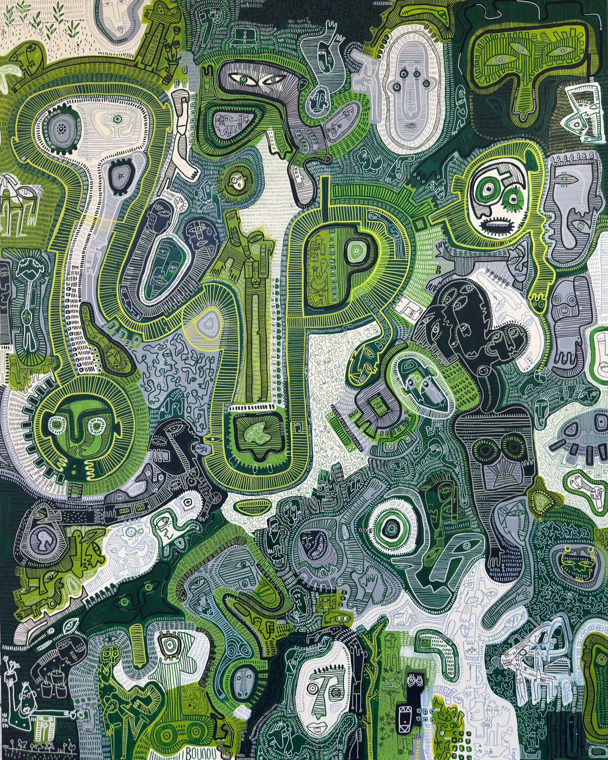 Olive Oil Sophia Bounou Dipinto originale in vendita