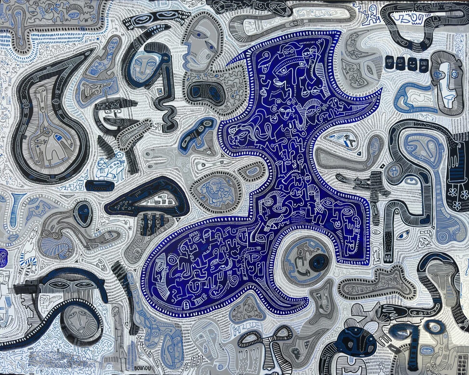 Pattern Sophia Bounou Origineel schilderij te koop