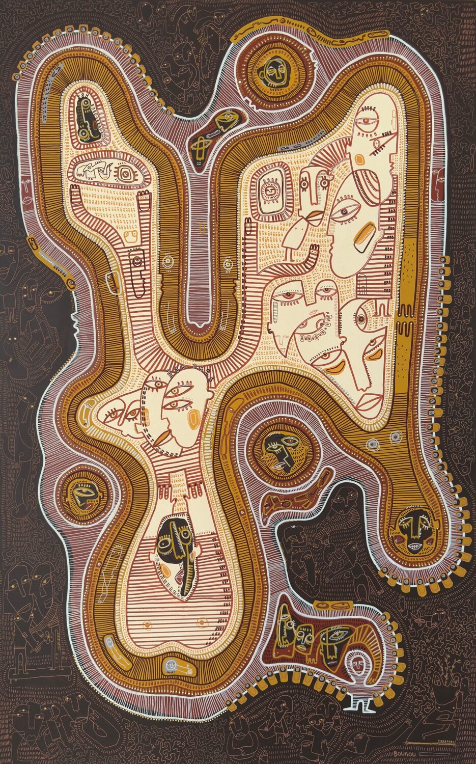 Bistre Deux Sophia Bounou Original painting for sale