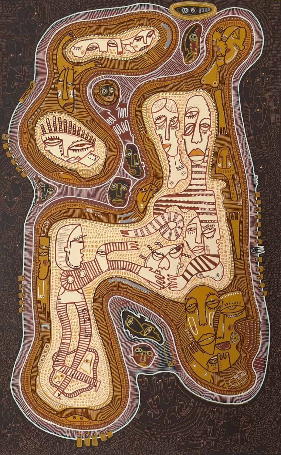 Bistre Un Sophia Bounou Original painting for sale