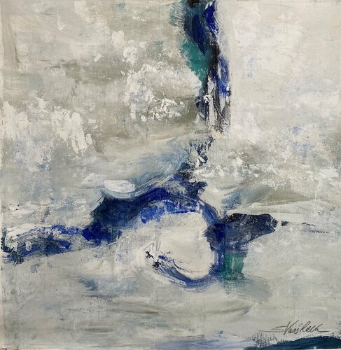 White and Blue von Silvia Vassileva, Malerei kaufen auf Singulart