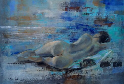 Reclining Nude von Silvia Vassileva, Malerei kaufen auf Singulart