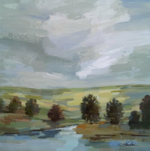 Countryside Landscape von Silvia Vassileva, Malerei kaufen auf Singulart