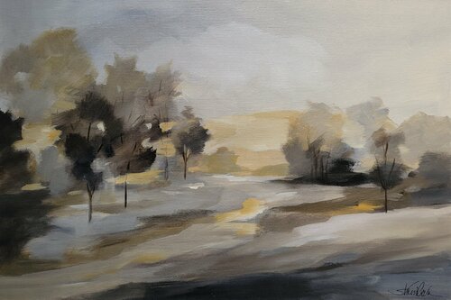 Rustic Landscape von Silvia Vassileva, Malerei kaufen auf Singulart