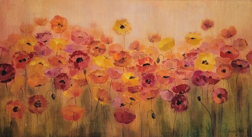 Summer Poppies von Silvia Vassileva, Malerei kaufen auf Singulart