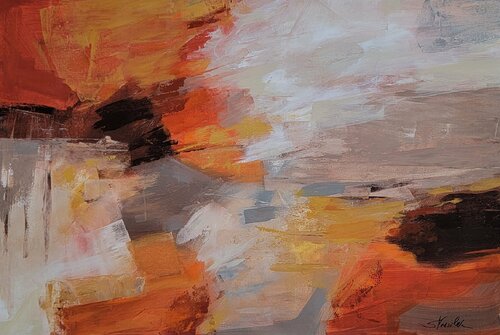 Falling Leaves van Silvia Vassileva, Schilderij te koop op Singulart