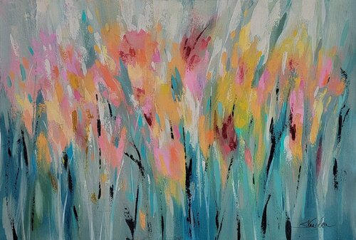 Summer Garden Joy van Silvia Vassileva, Schilderij te koop op Singulart