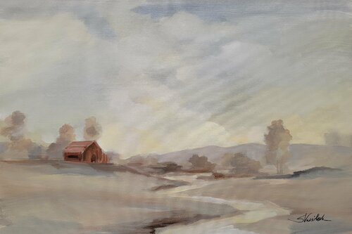 Road to the Barn van Silvia Vassileva, Schilderij te koop op Singulart