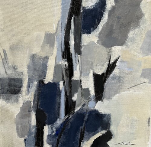 Indigo Mosaic van Silvia Vassileva, Schilderij te koop op Singulart
