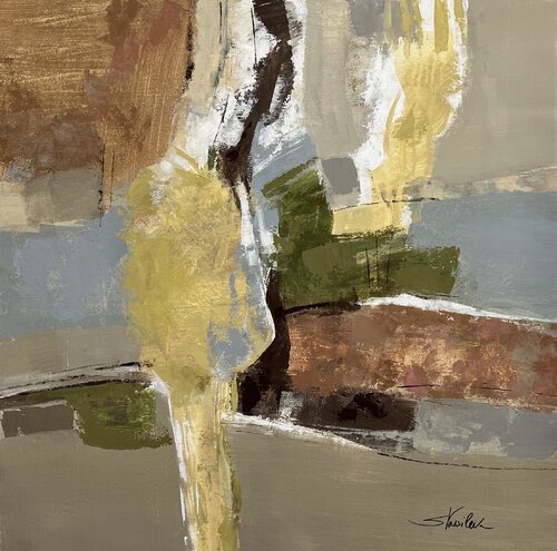 Crossing the River by Silvia Vassileva, 회화 for Sale on Singulart