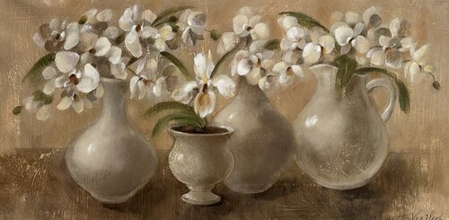 Cluster of Orchids by Silvia Vassileva, 油畫 for Sale on Singulart
