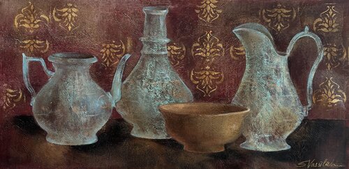 Copper Pots and Terracotta Bowl Silvia Vassileva