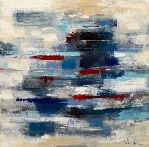 Crimson Ocean Wave Silvia Vassileva