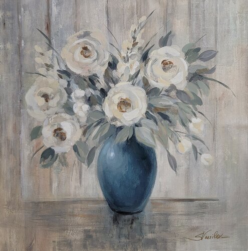 Gray Barn Bouquet van Silvia Vassileva, Schilderij te koop op Singulart