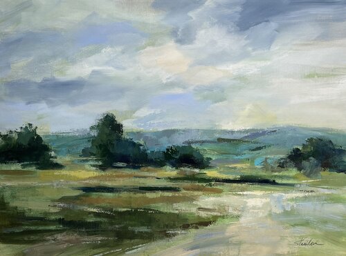 Blue Mountain von Silvia Vassileva, Malerei kaufen auf Singulart