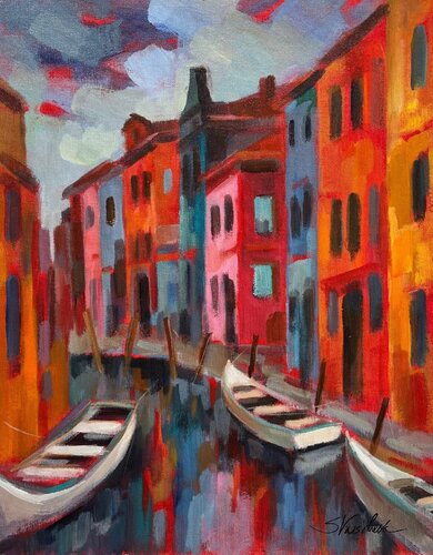 Burano I by Silvia Vassileva, 회화 for Sale on Singulart