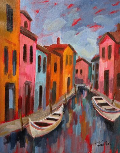 Burano II van Silvia Vassileva, Schilderij te koop op Singulart