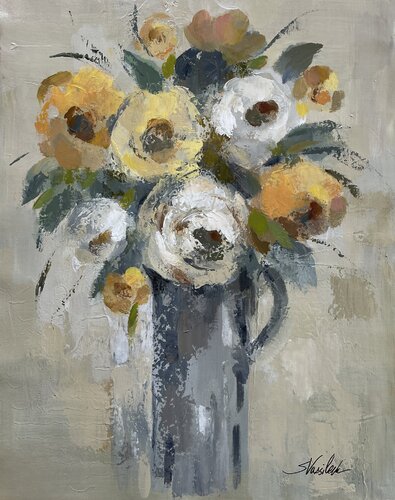 Flowers in a Jug von Silvia Vassileva, Malerei kaufen auf Singulart