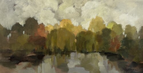 Fall Willows von Silvia Vassileva, Malerei kaufen auf Singulart