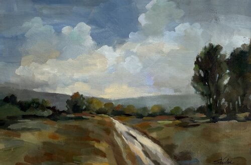 Countryside View di Silvia Vassileva, Pittura in vendita su Singulart