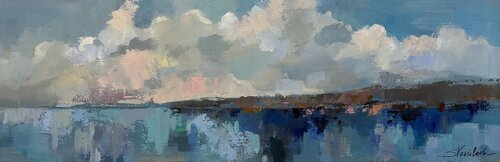 Impressionistic Seaside I di Silvia Vassileva, Pittura in vendita su Singulart