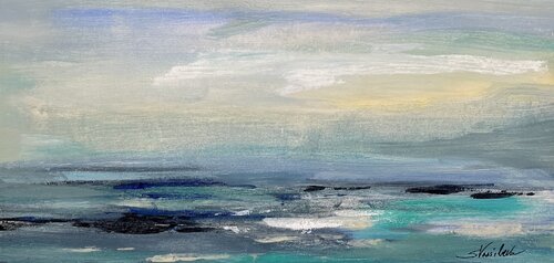 Turquoise Sea Waves II von Silvia Vassileva, Malerei kaufen auf Singulart