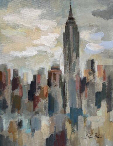 Manhattan Sunrise di Silvia Vassileva, Pittura in vendita su Singulart