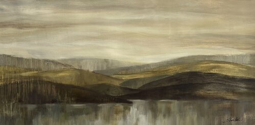 Hills by the River von Silvia Vassileva, Malerei kaufen auf Singulart