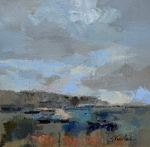 River and Sky II par Silvia Vassileva, Peinture en vente sur Singulart
