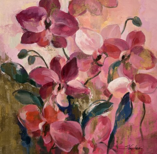 Abstract Orchids van Silvia Vassileva, Schilderij te koop op Singulart