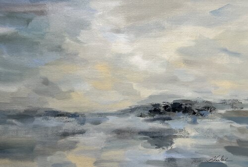 Aquamarine Waves van Silvia Vassileva, Schilderij te koop op Singulart