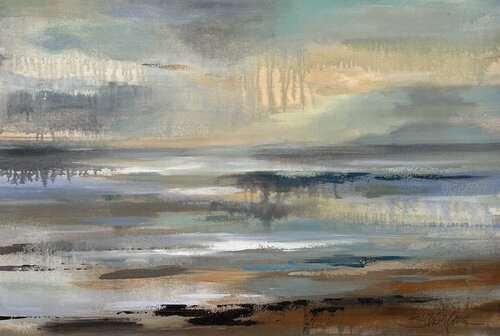 Rain over the Ocean von Silvia Vassileva, Malerei kaufen auf Singulart