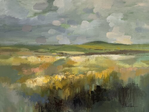 Sunlit Meadow von Silvia Vassileva, Malerei kaufen auf Singulart
