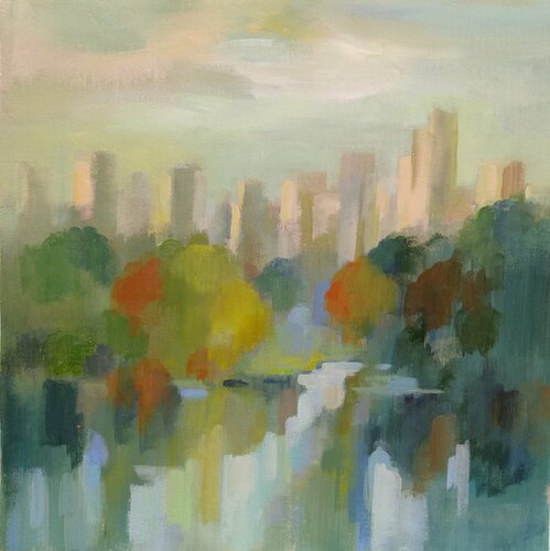 Manhattan Sketches II van Silvia Vassileva, Schilderij te koop op Singulart